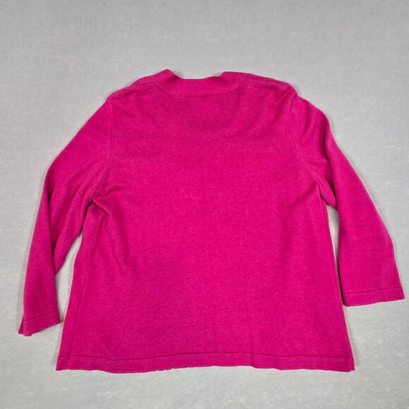 Alfred Dunner Womens 2-Piece Attached Geo Print Blouse & Sweater 3/4 Sleeve PXL - Picture 2 of 11